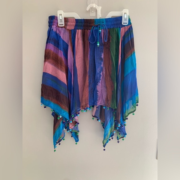 Womens Zara Multicolored Matching Beaded Trim Strap Camisole and Skirt Set S - Picture 8 of 16